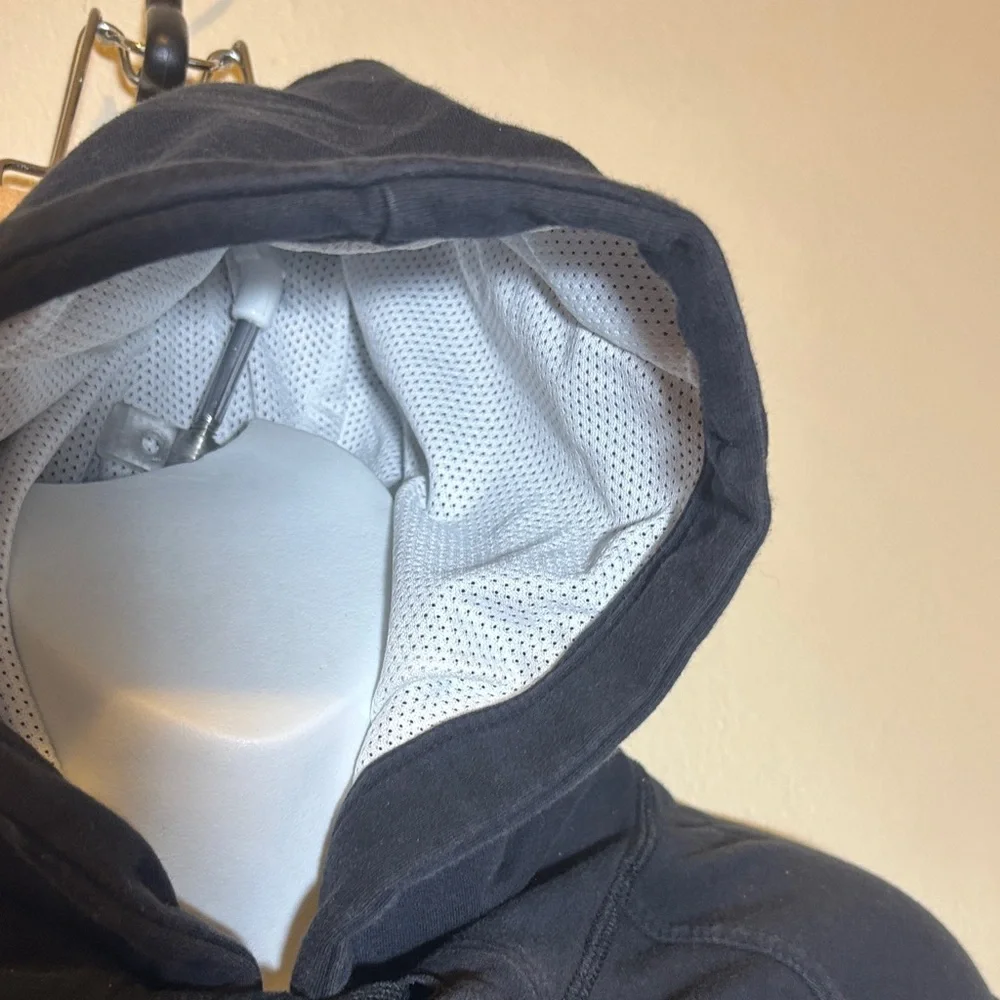 Nike Women's Black and White Hooded Jacket